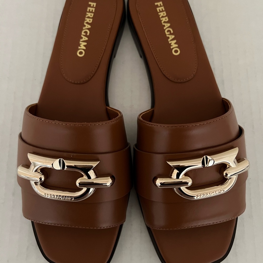Ferragamo Priscilla Slip On Slide Sandals - Picture 12 of 16
